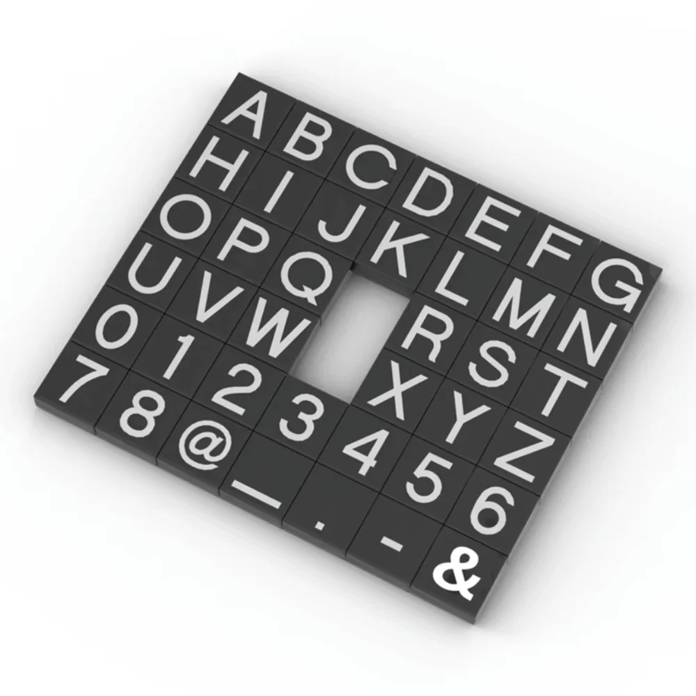 MOC Gedruckt 26 Buchstaben 3070bpb009 Alphabet A-Z Bausteine Set Lore 3070 Bildung Ziegel Spielzeug Für Kinder Kind Geburtstag Geschenk