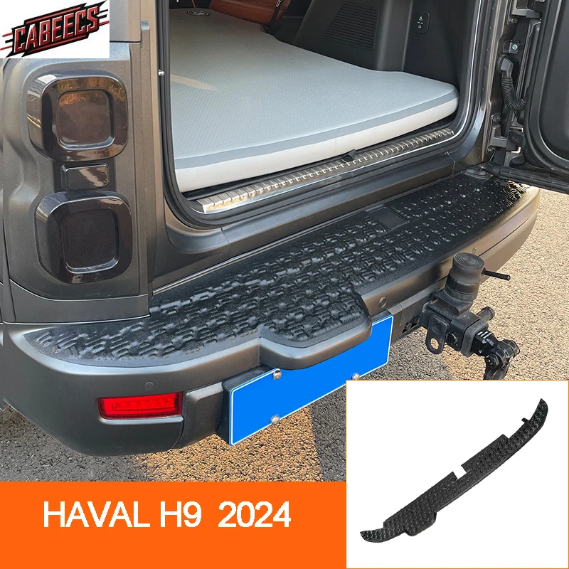 

Для Great Wall Haval H9 2024 2025 Защитная полоса багажника, накладка на заднюю дверь, аксессуары, защита от пыли, модификация