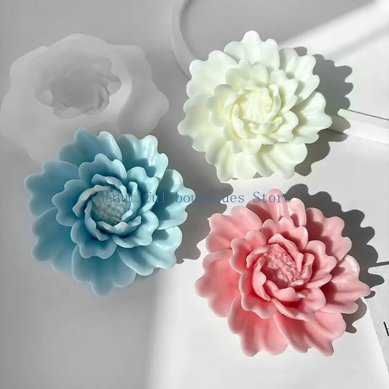 

U4LF Имитация формы цветка DIY формы для мыла силиконовый материал для изготовления свечей своими руками