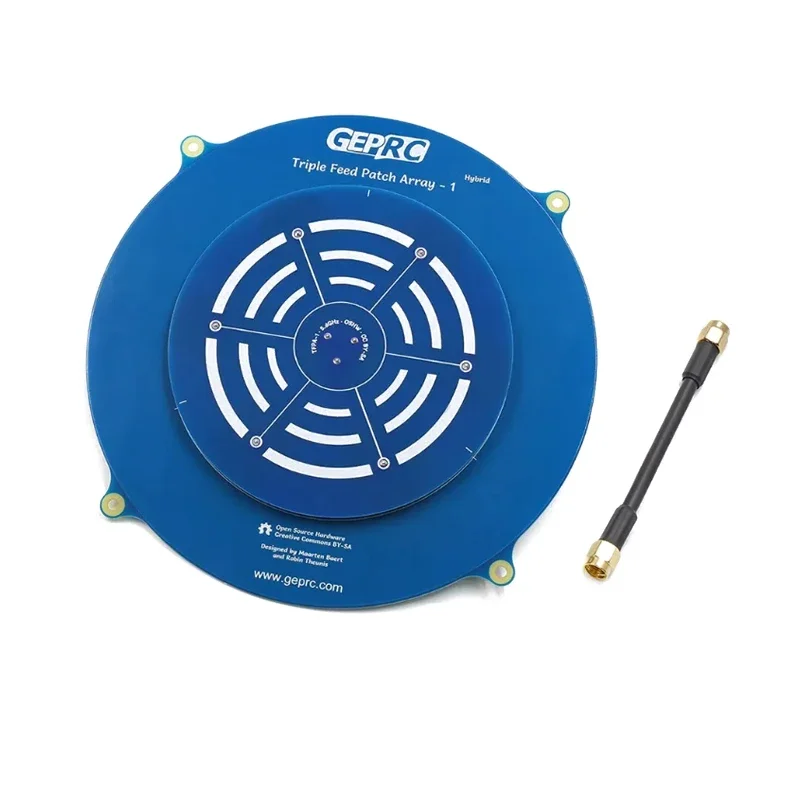 GEPRC 트리플 피드 패치 어레이 5.8G 원형 편파 안테나 장거리 드론 RC 드론 VTX 비디오 전송용