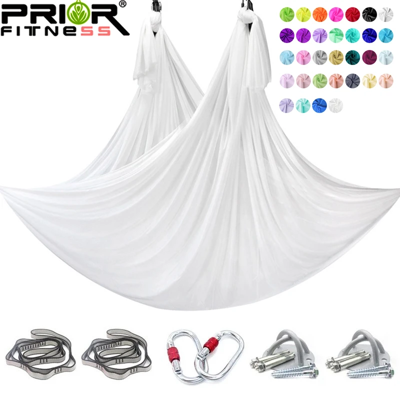 

4-метровый воздушный гамак для йоги (с аксессуарами), малоэластичная ткань для гамака для йоги, для дома, спортзала и студии для йоги