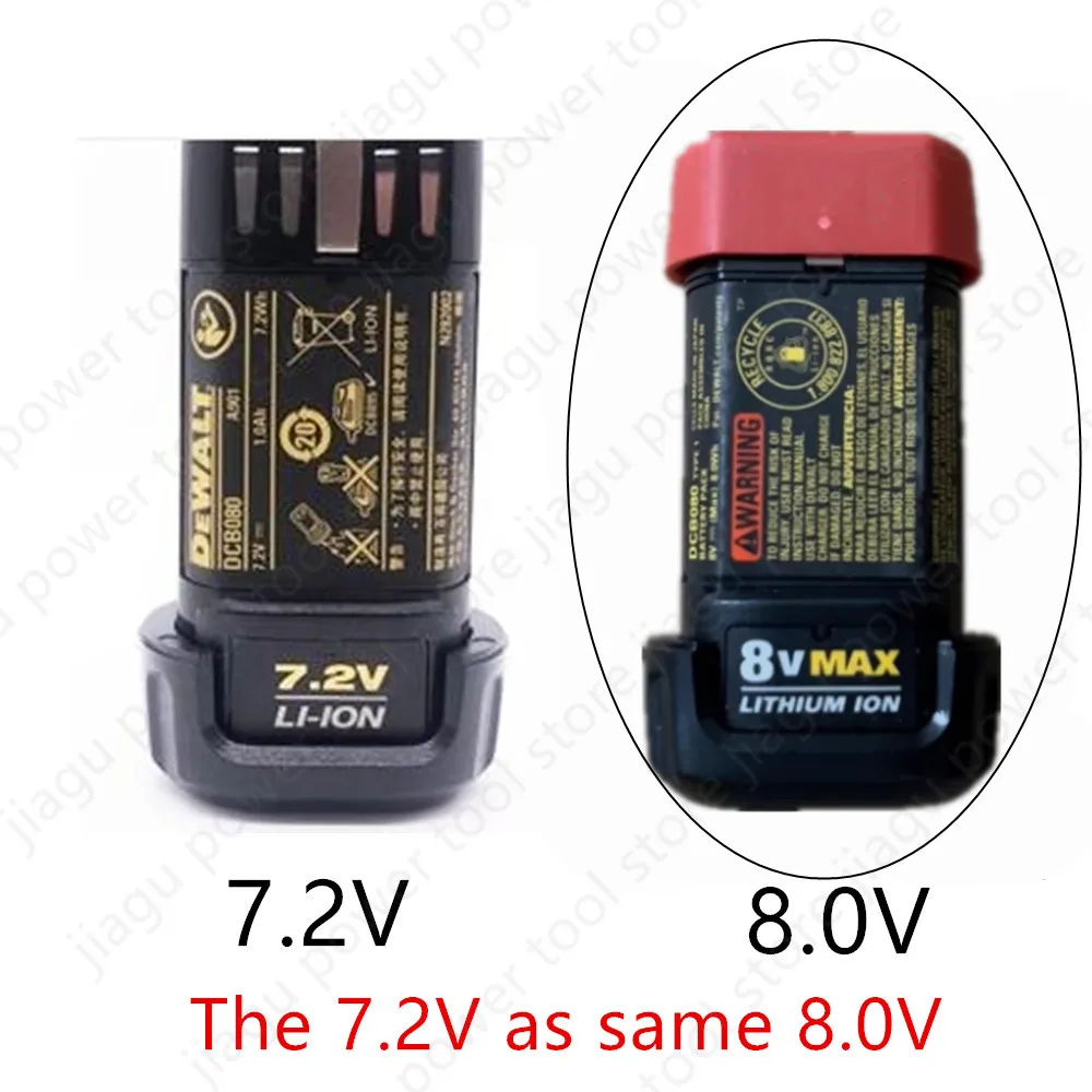Battery 7.2V 8.0V DCB080 for DEWALT DCL023 DCF682 DCF682N1 DCF680 DCB095 DW4390 DCF680N1 DCF680N2 DCF680G2