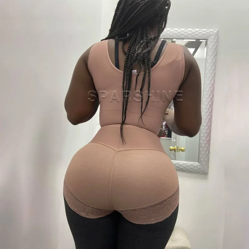 Fajas Women Slimming Double Compression Abdominal Control Shapewear Adjustable Straps Butt Lifter Flat Bellly Bodysuit