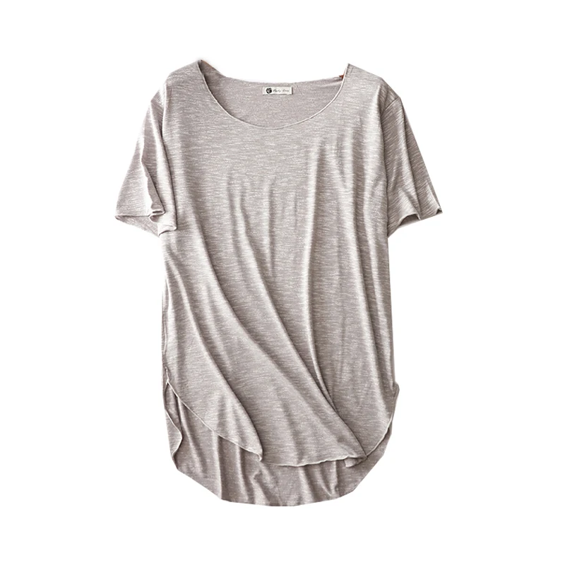 Lose Damen ort Sve T-Shirt Sommer Übergröße Schlankheits Vielseitig f Sve Farbe Baumwolle Modal rund Ne Pendeln Sle