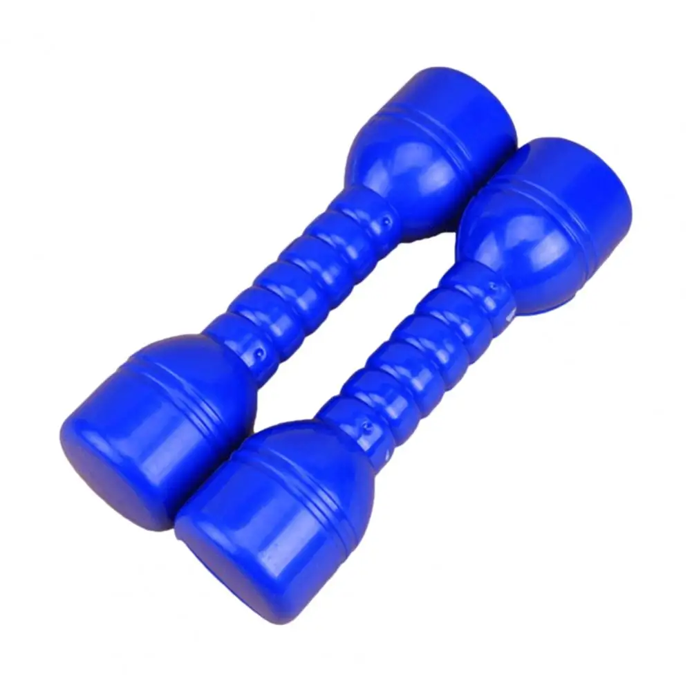 1 Pair Plastic Dumbbells Fine Workmanship Kids Dumbbells Household Plastic Dumbbells