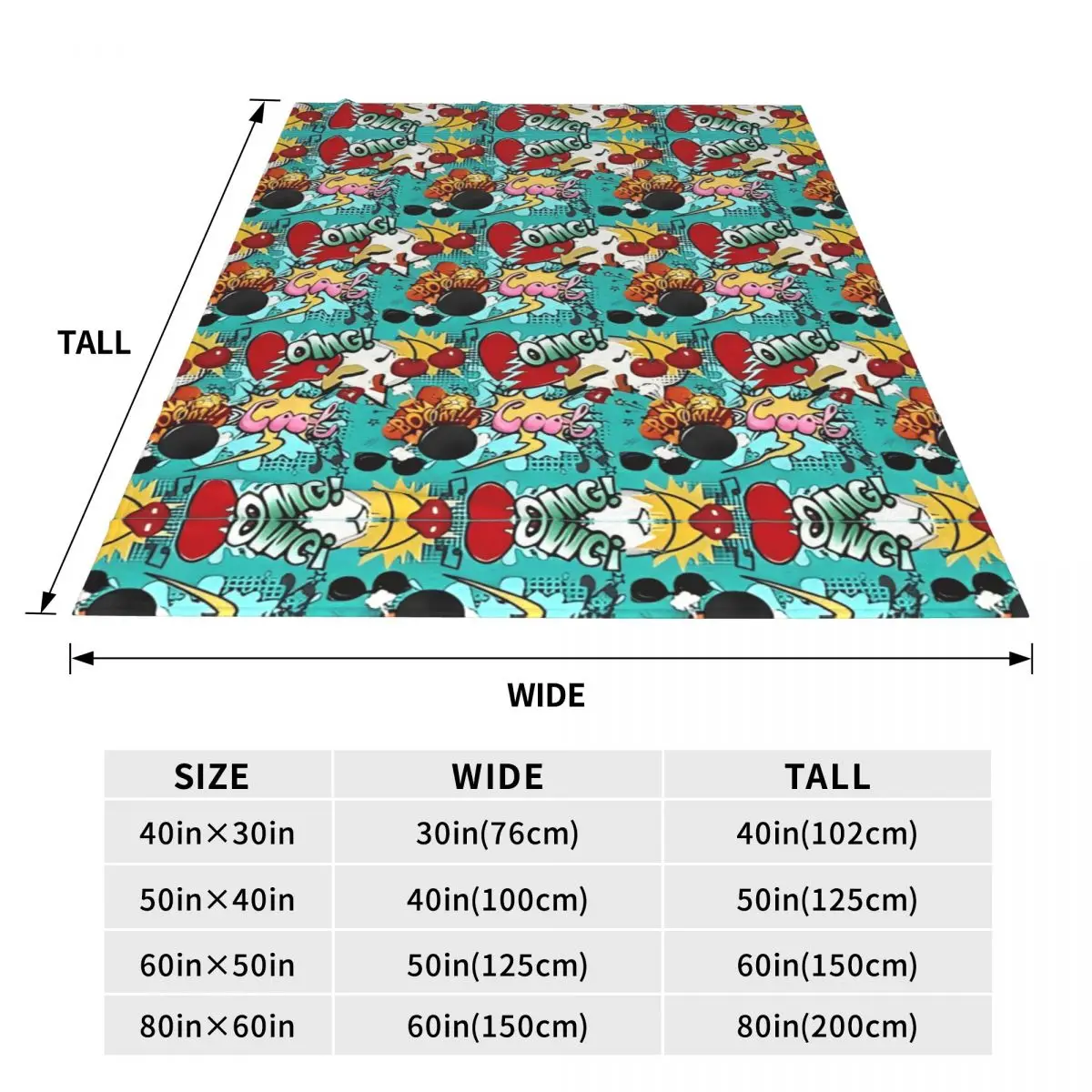 Comic Book Explosion Graffiti Art Pattern Flannel Blanket Throw Blanket for Outdoor Decorative Pattern Bedspread Sofa Bed Cover