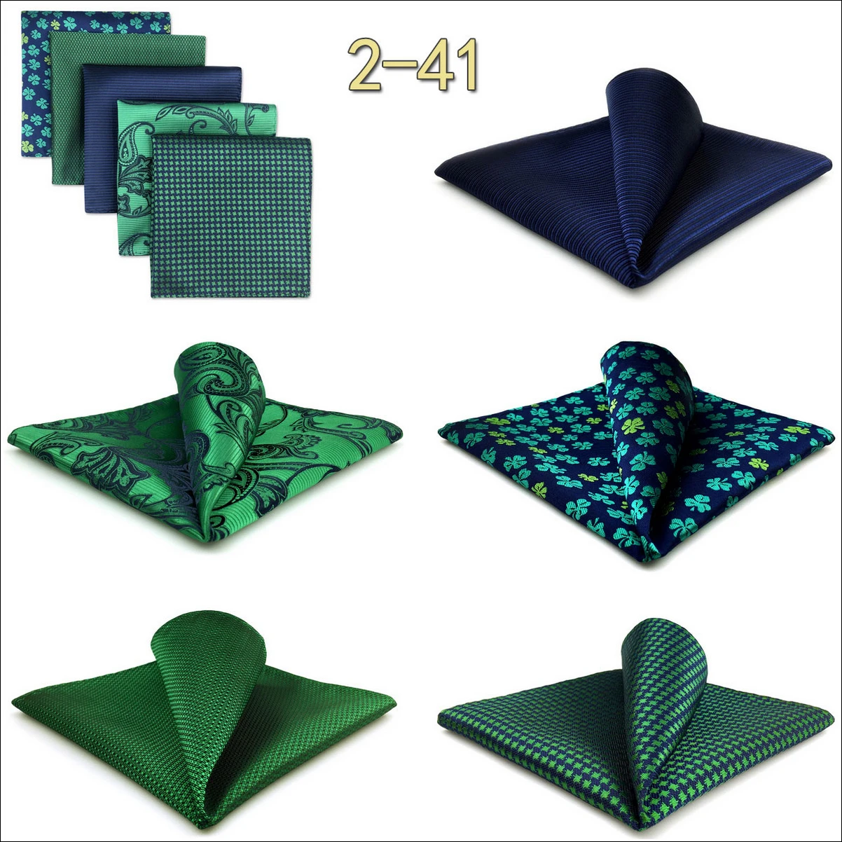 5 Pack Mens Suit Pocket Square Handkerchief Set Various Hanky Lot Classic Gentlemen Wedding Gift Accessories Large Dropshipping