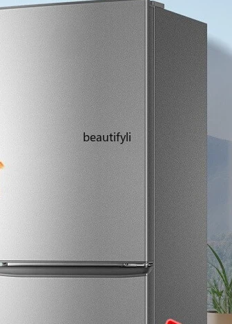 Mini refrigerador ultrafino de ahorro de energía para dos personas, dormitorio de dos puertas, doble apertura, 180L