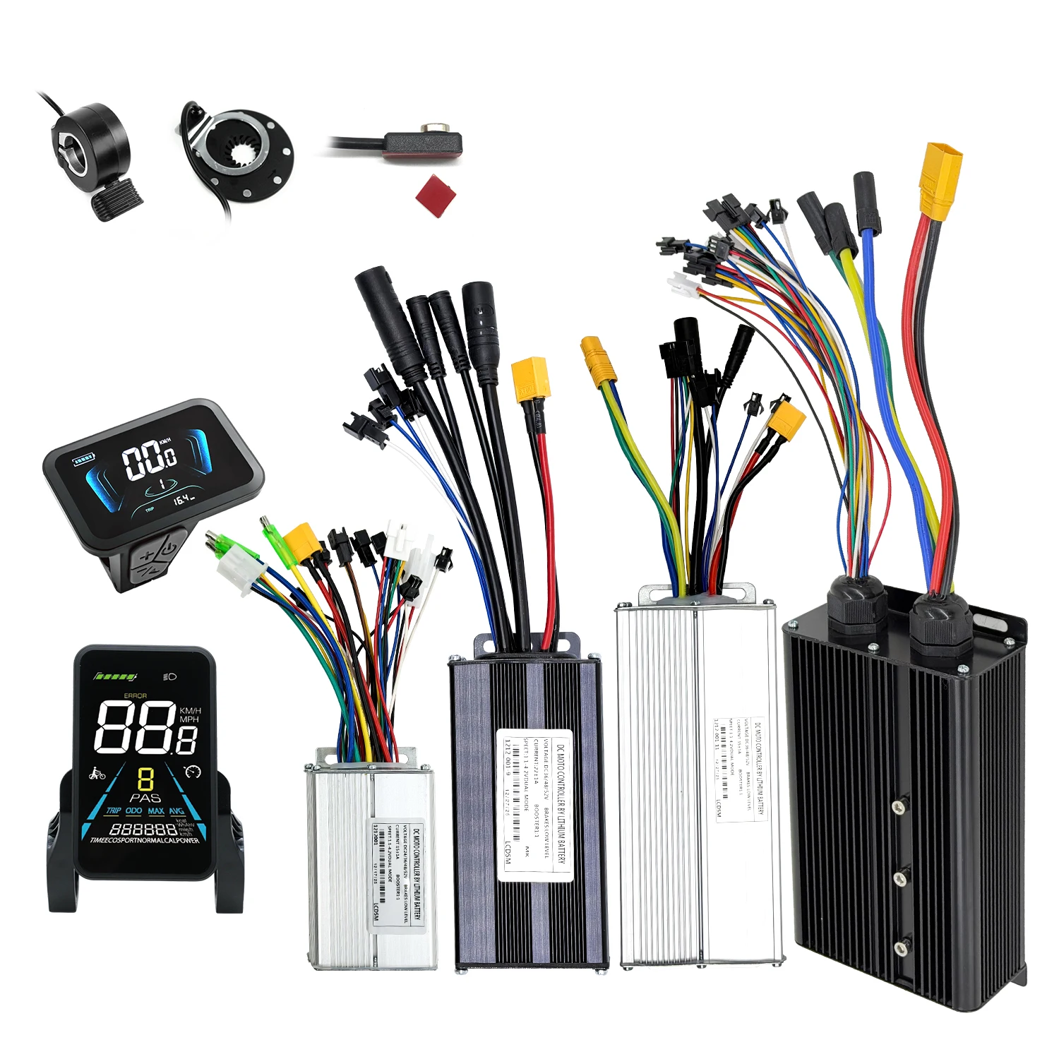 AliExpress ESOULBIKE Three Mode 36V 48V 15A52V 40A 72V 80A Sinewave controller Ebike 2000W 3000W brushless motor controller for Electric Scooter Bike