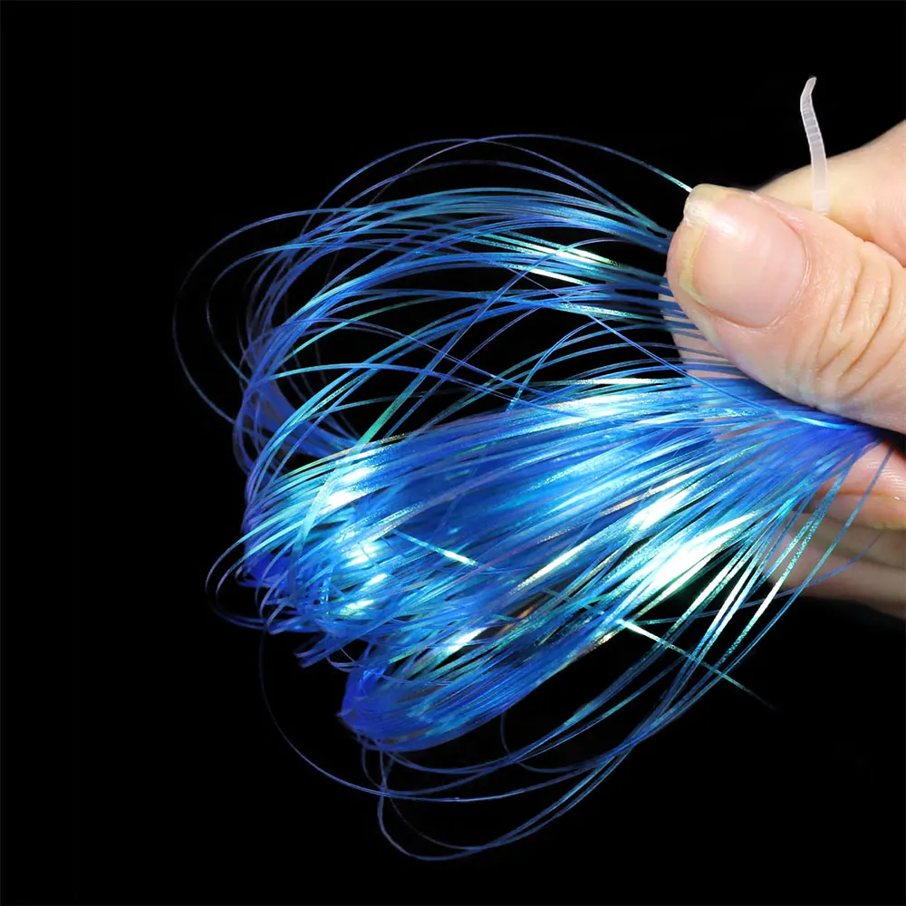 4/14 Packungen 0,5 mm Ice Wing Flashabou Tinsel Crystal Flash Fliegenbindematerial für Nymphen, Streamer, Jigkopf-Köder, Meeresfischköder – Detail 8