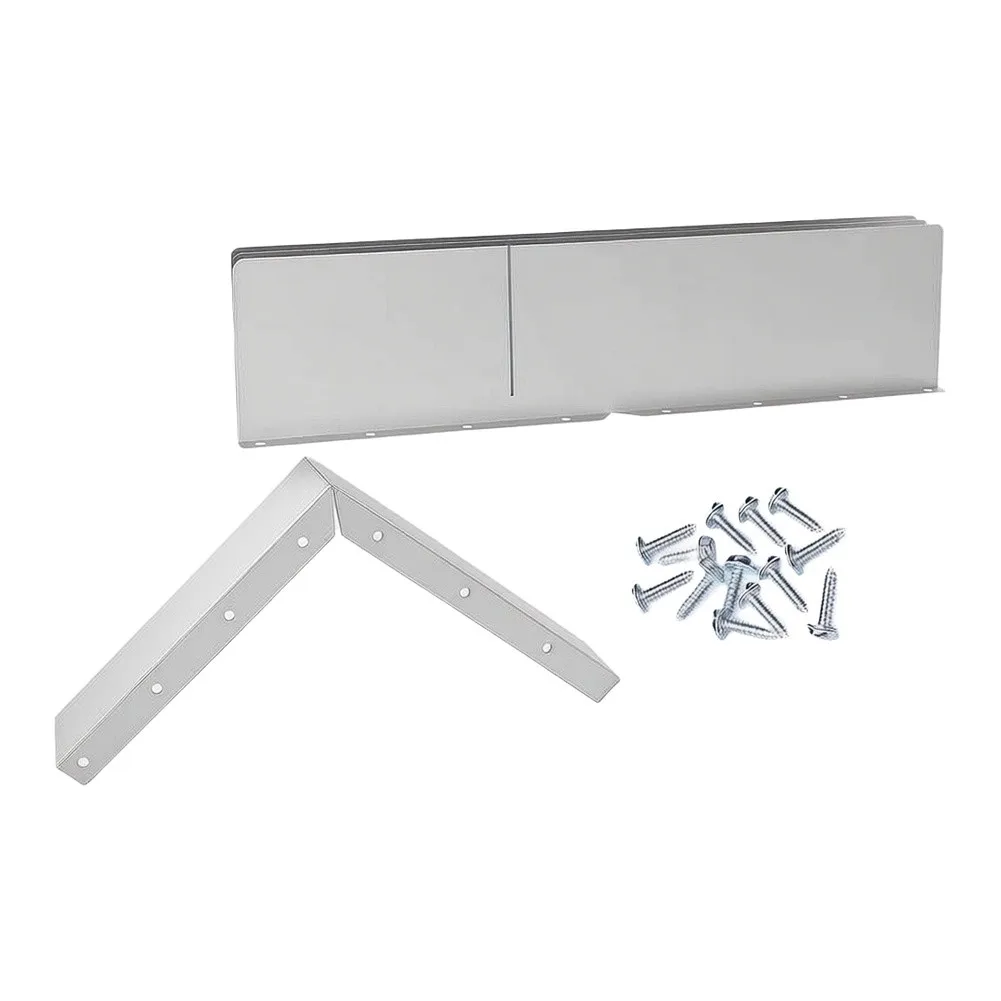 Gutter Valley Rain Diverters 4 pcs Aluminum Construction to Help Control Water Path and Reduce Ground Saturation