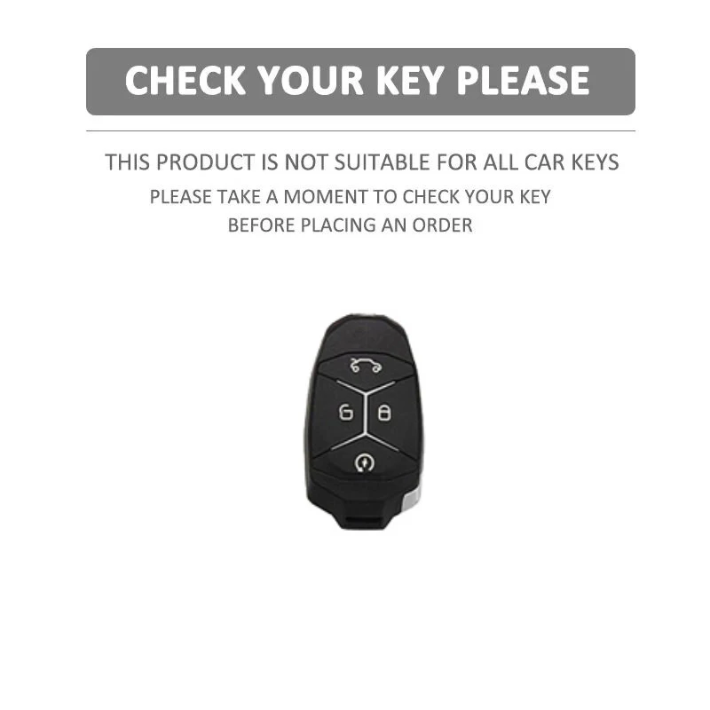 Grey TPU Car key  cover Case Protector Coat Skin holder sticker for Geely LYNK&CO 01 02 03 05 06 09 Remote Keyless Accessories