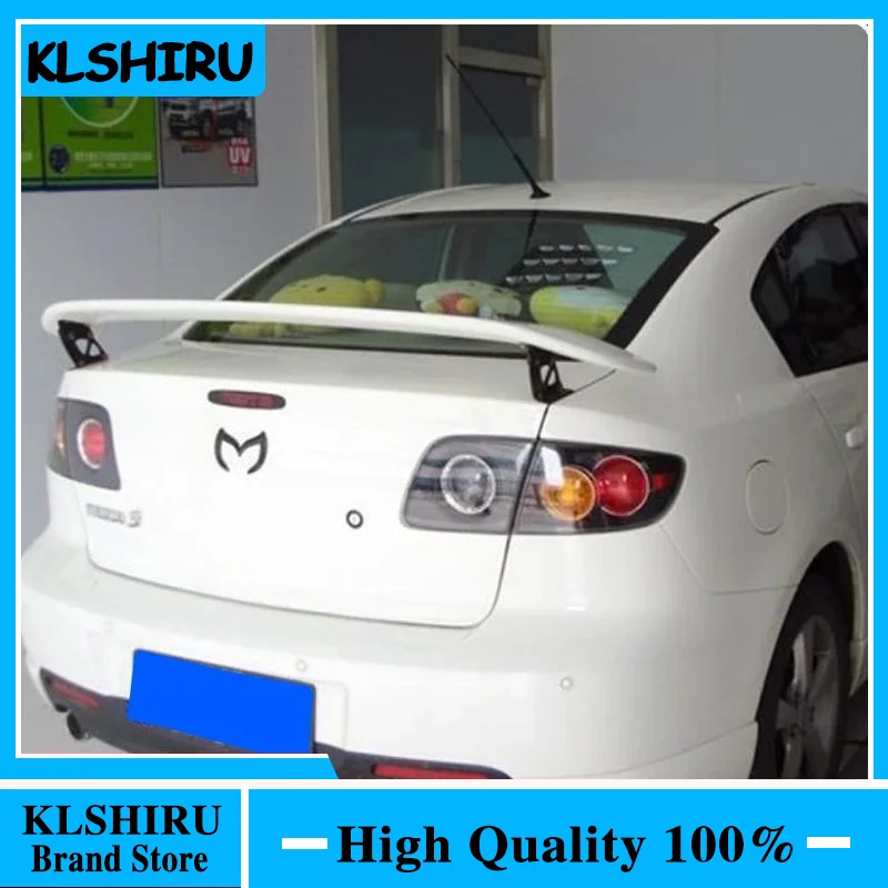 for mazda 3 spoiler 2006-2013 mazda 3 spoiler High Quality ABS Material Car Rear Wing Primer Color for mazda 3