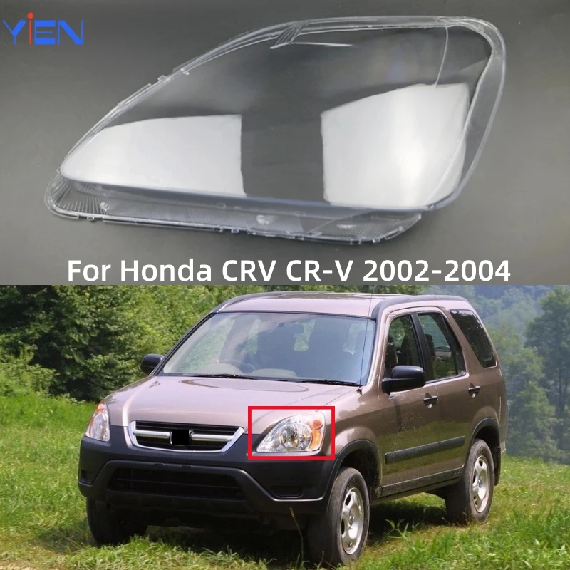 

For Honda CRV CR-V 2002 2003 2004 Articulos Para Autos Replace A Transparent PC Car Lights Shell Headlight Glass