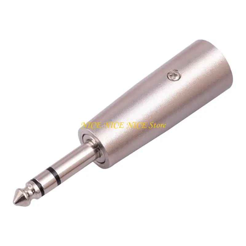 سدادات الذكور 6.35 مم إلى 3pin xlr موصل محول الميكروفون جاك ستيريو