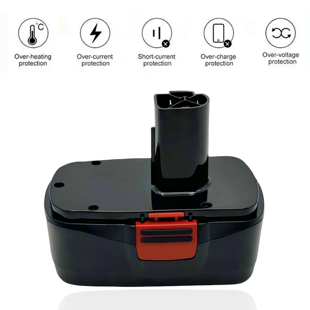 

For Craftsman 19.2V Power Tool Battery 6000mAh Ni-MH Rechargeable Battery Replacement PP2011 PP2030 130156001 130279005