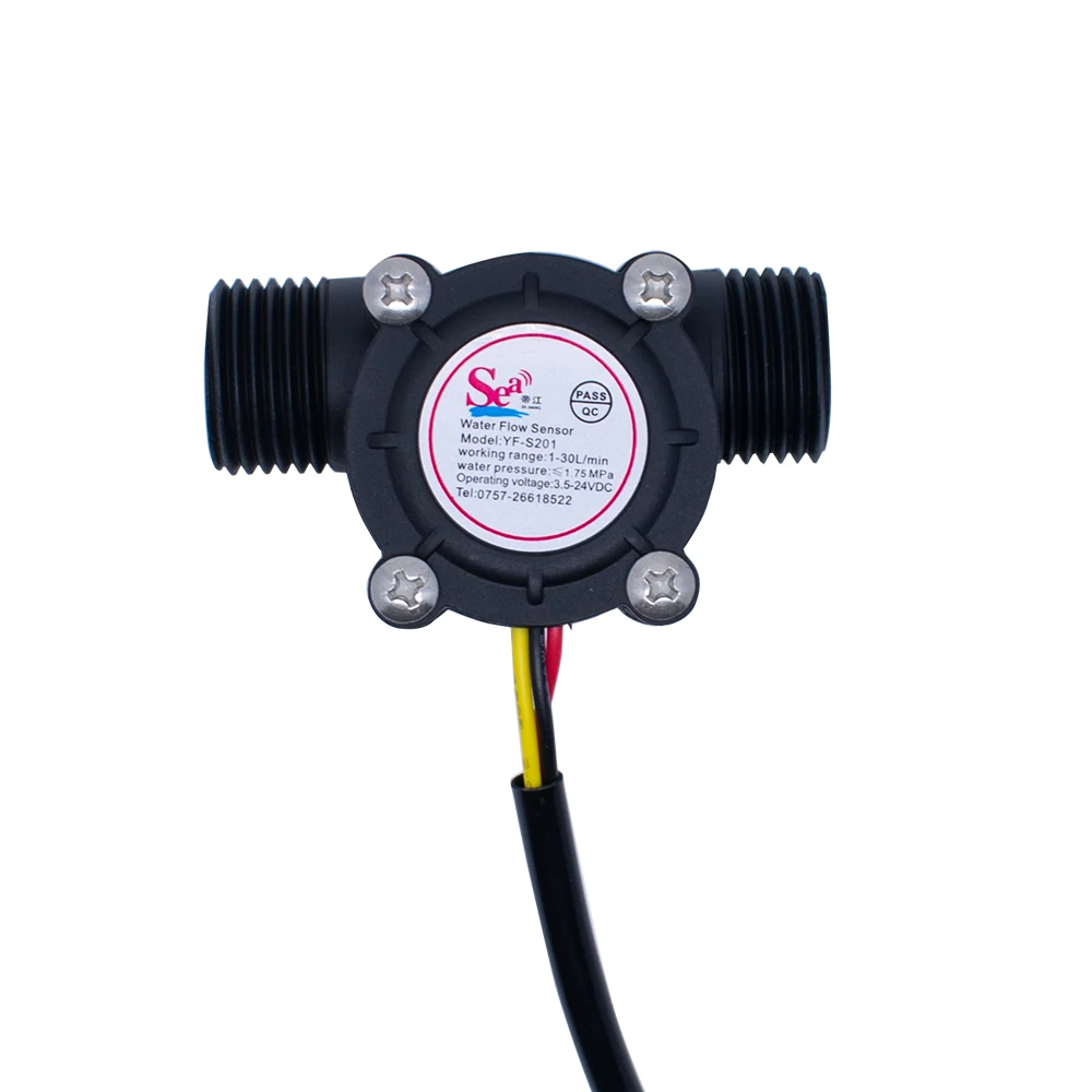 Water Flow Sensor Flowmeter Hall Flow Sensor Water Control 1-30L/min