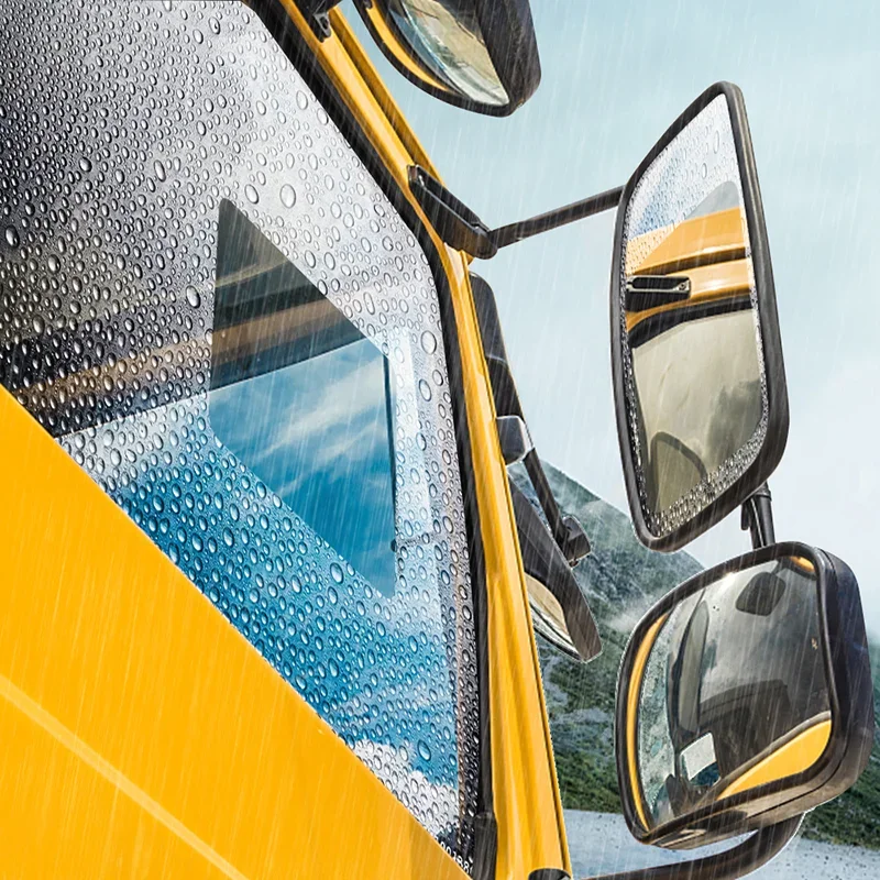 Rearview Mirror Rainproof Film Set Car Truck Window Glass Anti-fog Waterproof Stickers Rainy Day Safe Driving Rain Proof Films