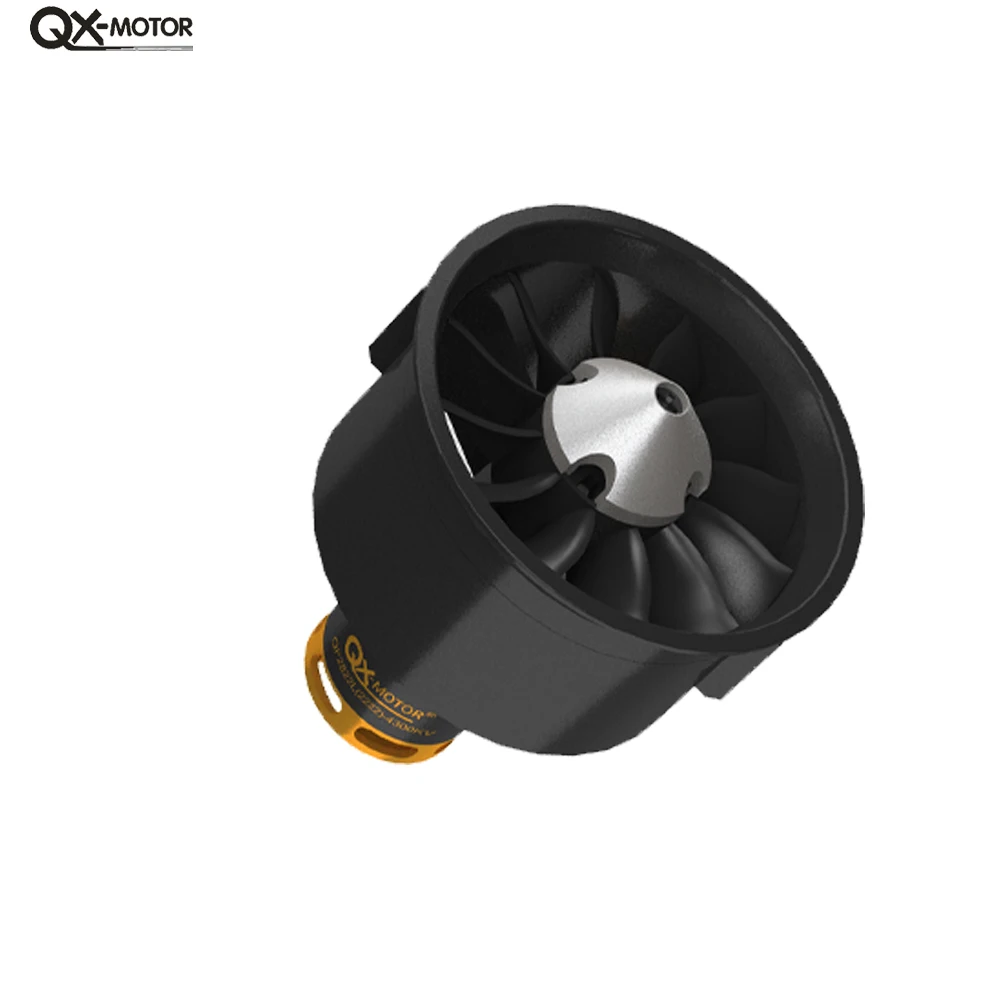 QX-MOTOR QF2822 64MM EDF with 12blades Ducted Fan 3s 4s 6s Brushless Motor For Fms Freewing RC Airplane