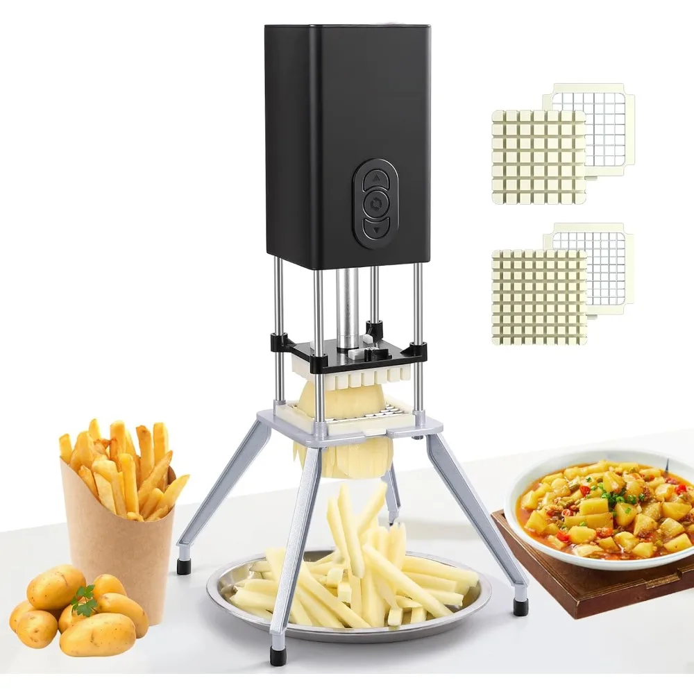 

Электрическая ножница для жарки, вертикальная нож для жарки с лезвием 1/2 и 3/8 дюйма, профессиональная коммерческая и бытовая автоматическая машина