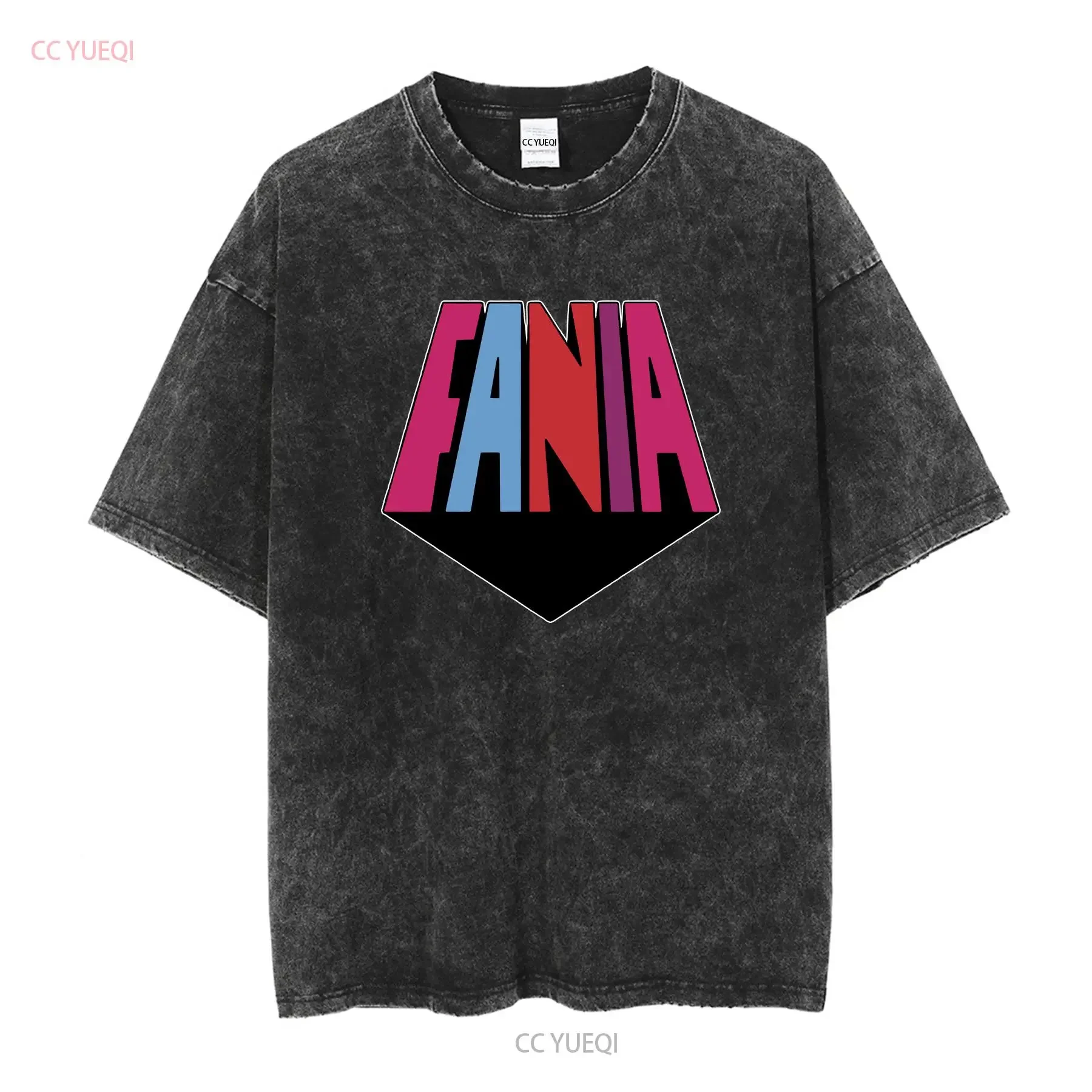 FANIA ALL STARS Latin Salsa Retro Vintage T Shirt long or short sleeves vintage Washed homme Soft Stylish Versatile