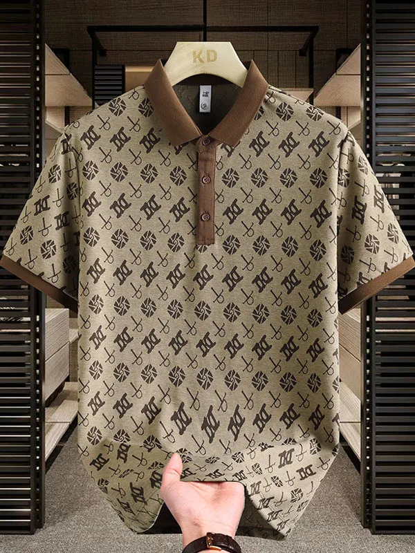 

Повседневная мужская толстовка с воротником ort Sve irt, модная брендовая легкая роскошная молодежная летняя мода