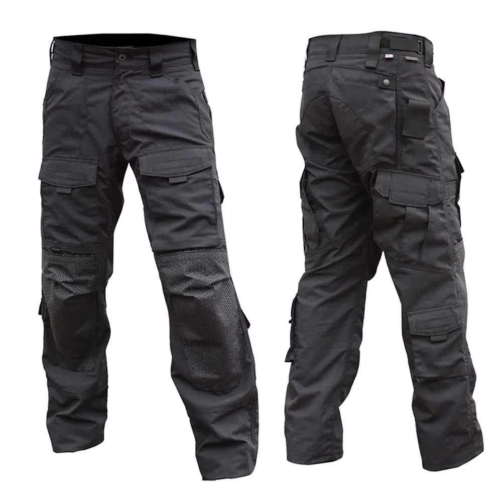 

Tactical Field Combat Pants Men's Multi-pocket Waterproof Camo Training Trousers Hunting Pants Hiking Cargo Wear-resisting