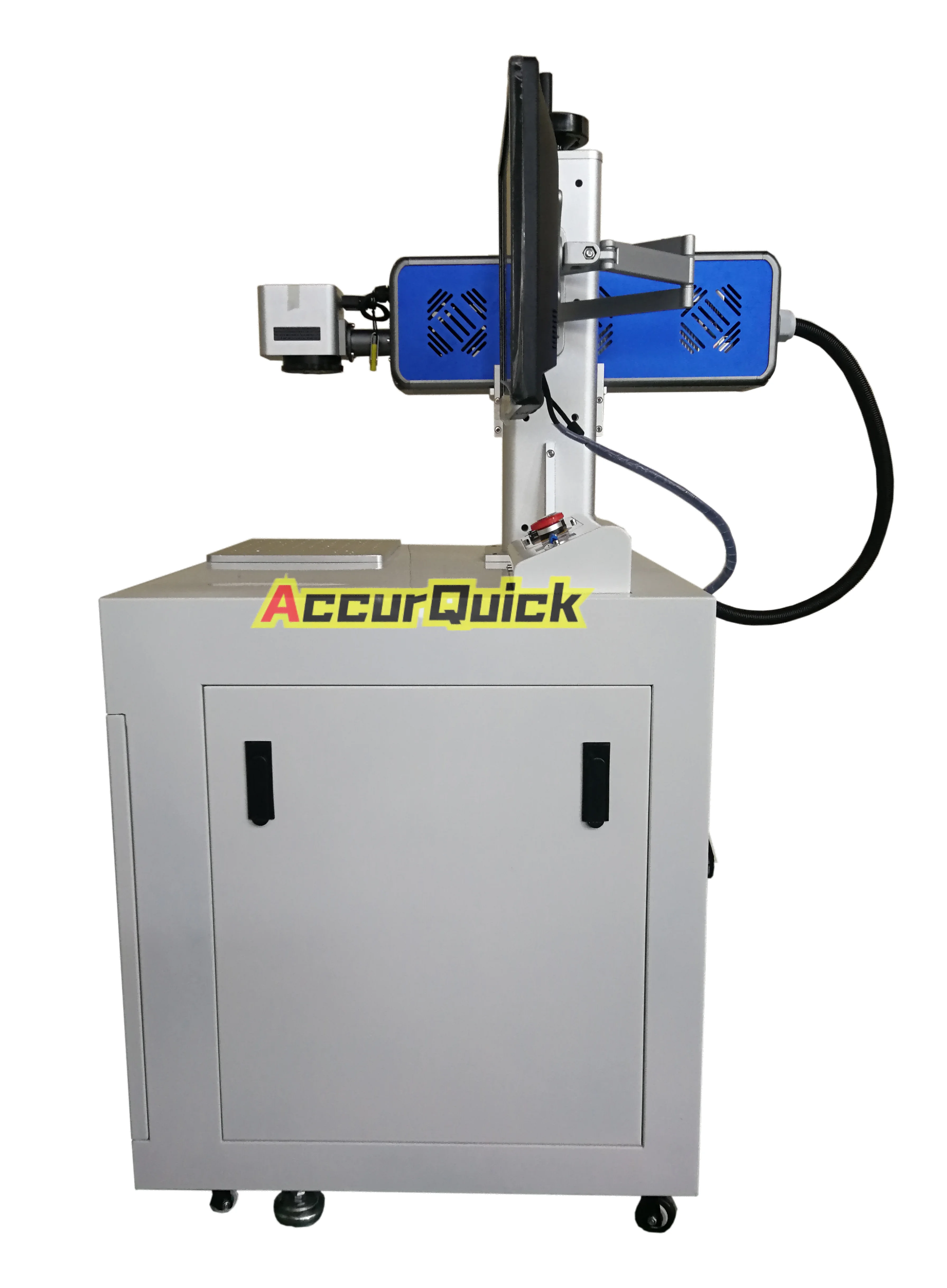 Fabriekslevering AQ30C AcuurQuick CNC-lasermarkeermachine op leer, rubber, kunststof