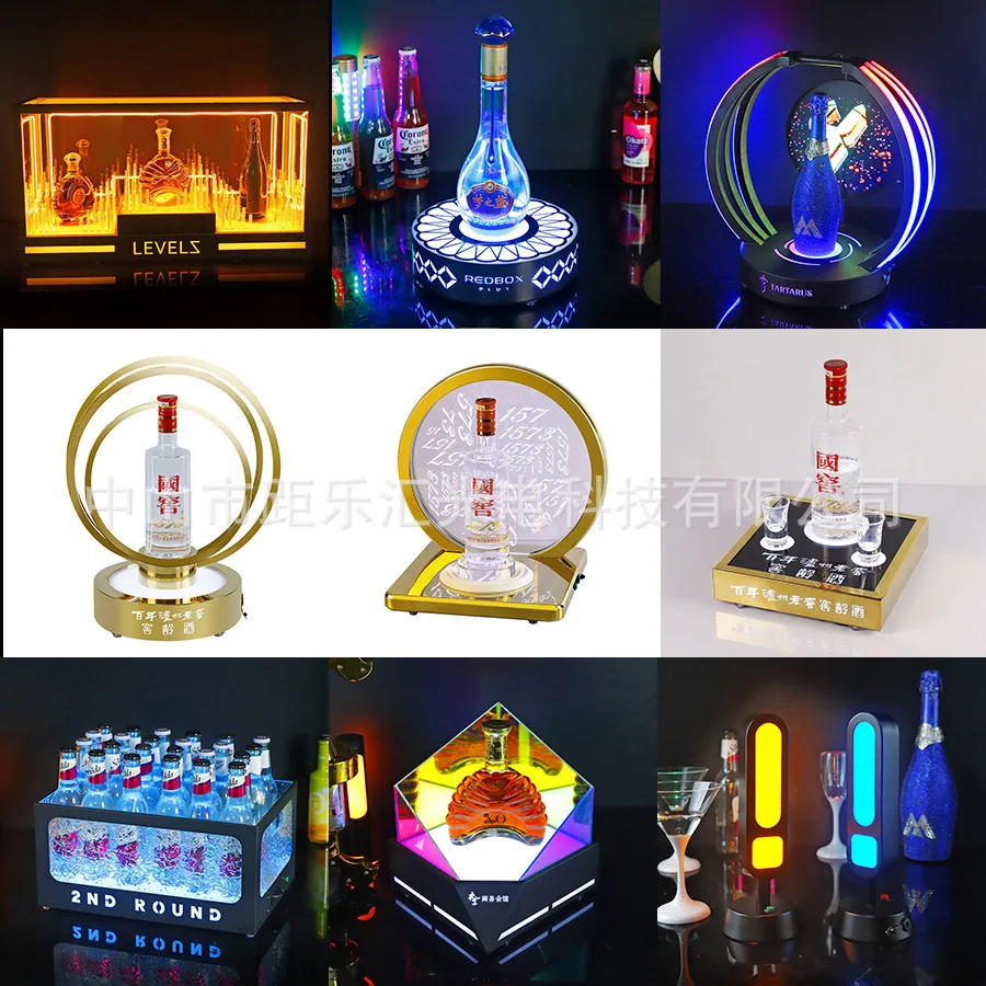 

Бар КТВ вечеринка лопата шампанское XO светящееся сиденье для вина светодиодный светящийся стенд винный набор зарядка акриловый нижний держатель