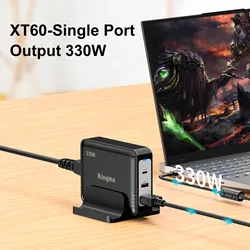 330W USB Tip GaN Charger for MSI Raider GE68HX GE78 GE76 GE67 GE66 WE76 GE67 GP76 GP66 GP66HX Laptop Power Supply Adapter Cord