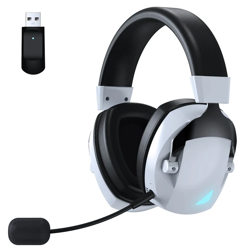 Wireless Gaming Headset With Mic 2.4G Bluetooth Headphone USB 3.5Mm Wired 3 Modes For PC,Laptop,PS4, PS5, Mac