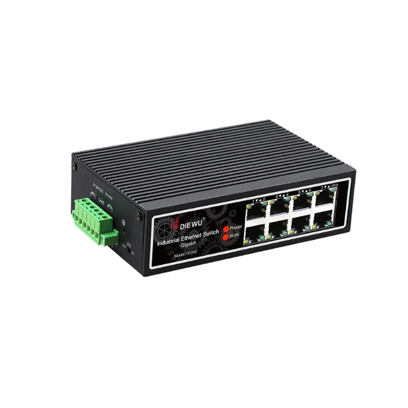 Промышленный гигабитный коммутатор RJ45, концентратор, интернет-сплиттер, адаптер RJ-45, сетевой коммутатор, сетевой коммутатор, удлинитель 10/100/1000 Мбит/с