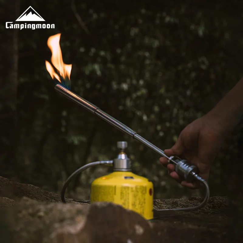 CAMPINGMOON XD-6-NE Stainless Steel Torch Spray Gun Outdoor Camping  Picnicking Fire Starter Barbecue Flamethrower