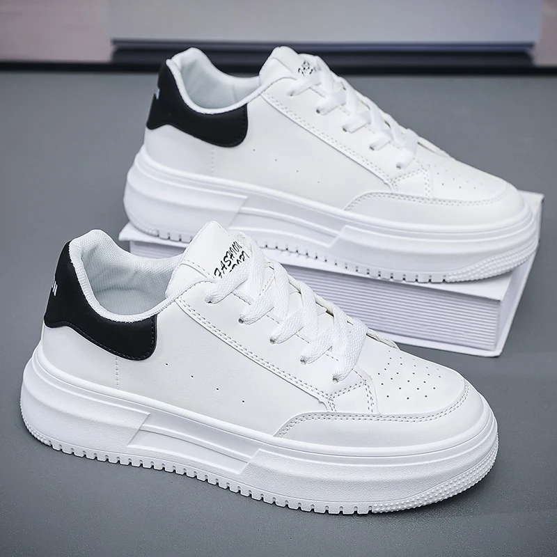 

Мужская дышащая легкая повседневная обувь, летние прогулочные туфли на мягкой подошве на плоской подошве, уличные молодежные белые туфли на толстой подошве, спортивные туфли borad