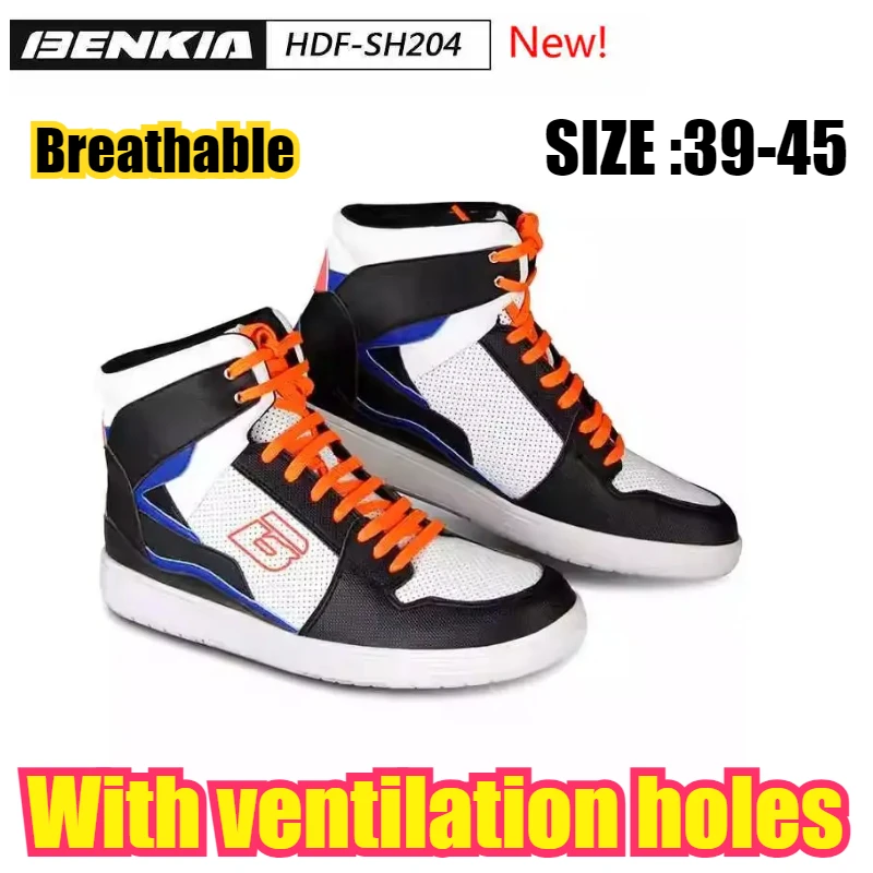 

Мотоботы BENKIA HDF-SH204 для мужчин, для мотогонок, ударопрочные, дышащие, повседневные, для поездок на работу