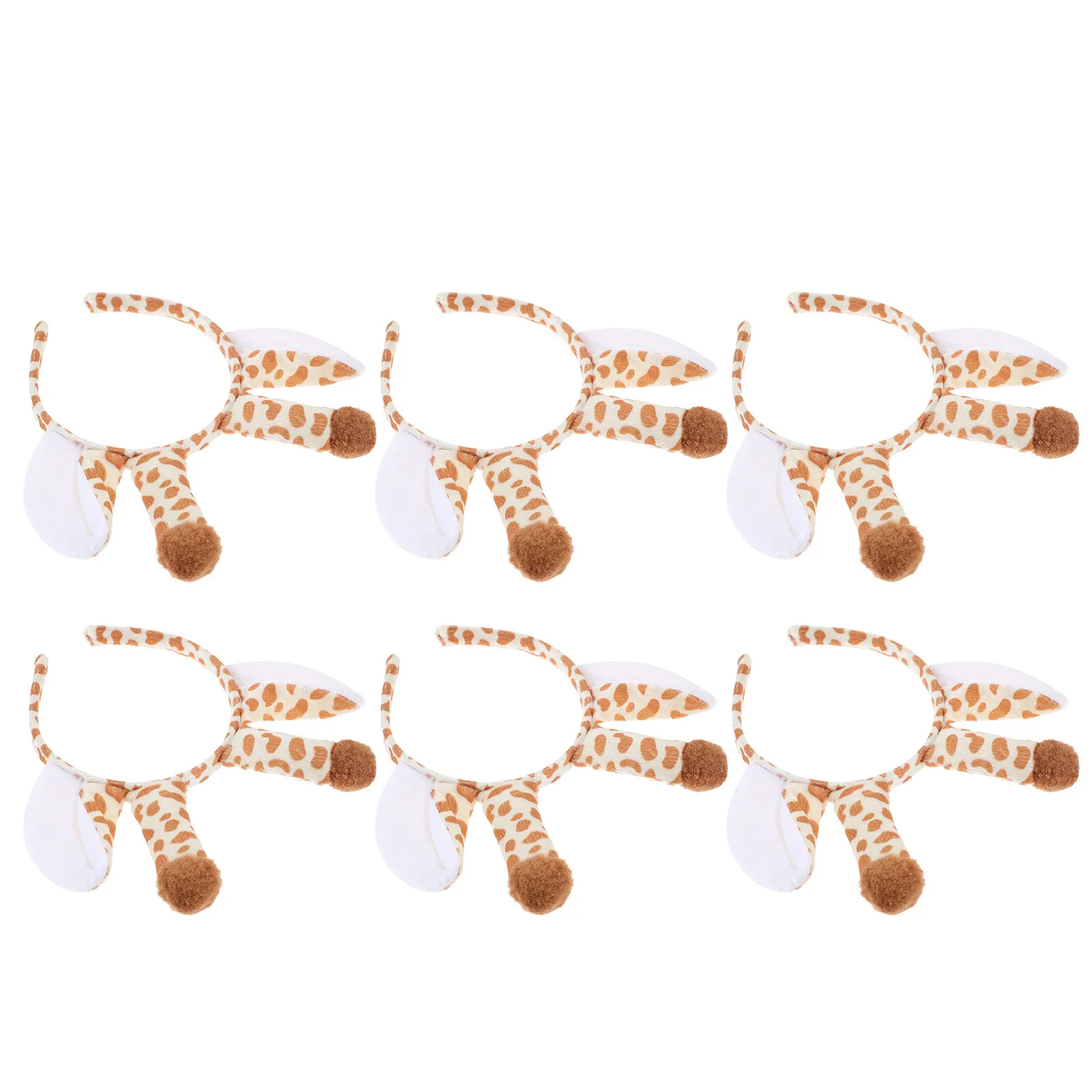 6 uds. Diadema de animales para fiesta, tocado para niñas, decoración para el cabello, diademas con orejas, accesorios de decoración de animales para niños rellenos