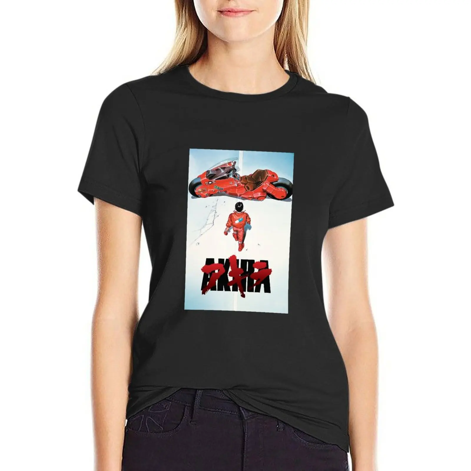 

Akira Movie Poster T-Shirt summer top vintage clothes graphic t-shirts for Women