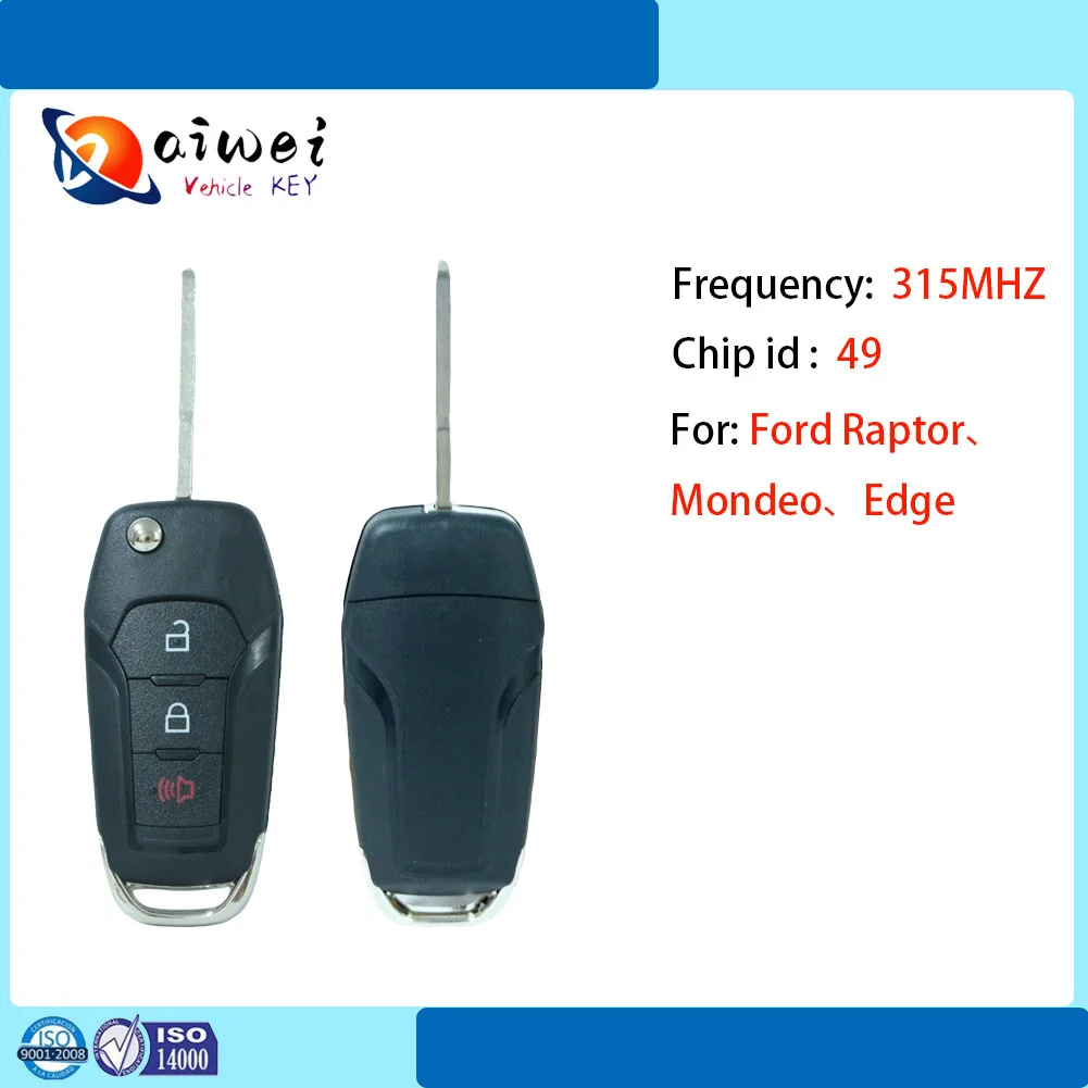 

for Fores, folding remote control key with 4 keys, non intelligent 315MHZ Chip ID: 49 FCC: N5F-A08TAA OE: 164-R8130