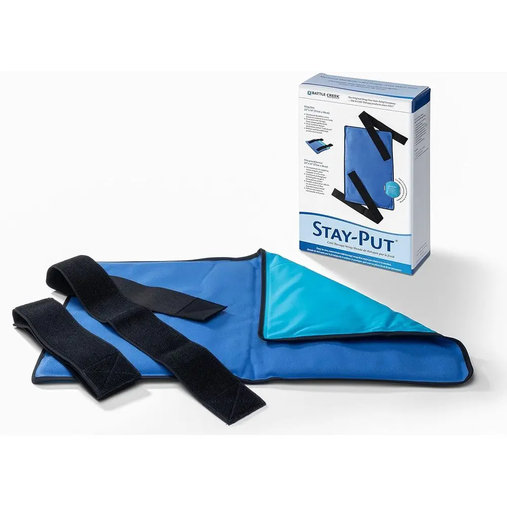 

Reusable Cold Therapy Wrap - King Size Ice Packs with Straps for Back, Hip, and Thigh Pain Relief