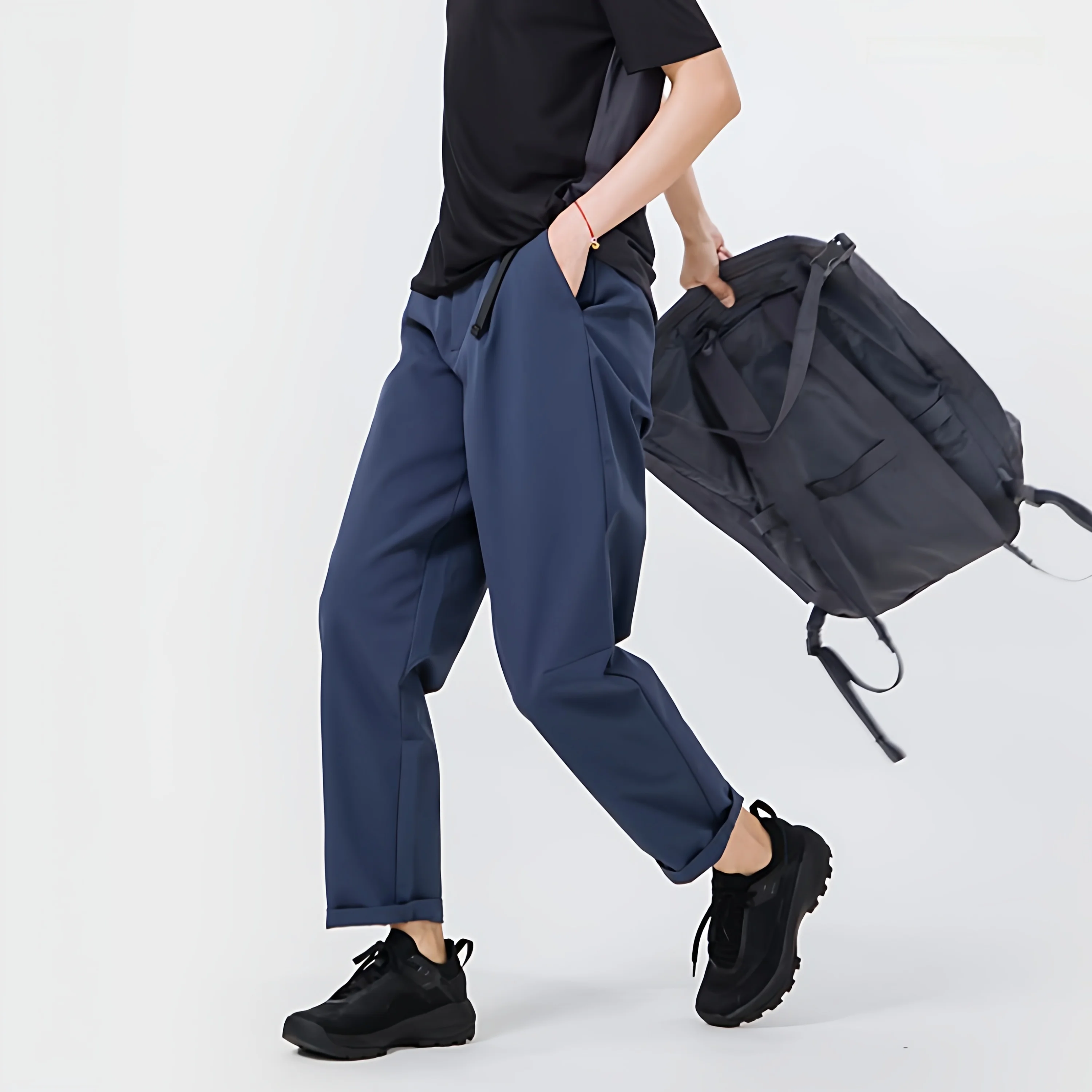 

Comfortable Casual Pants 3D Tailoring Outdoor Men's Women's Spring Summer Versatile Nine-Piece Pants Breathable Polyester