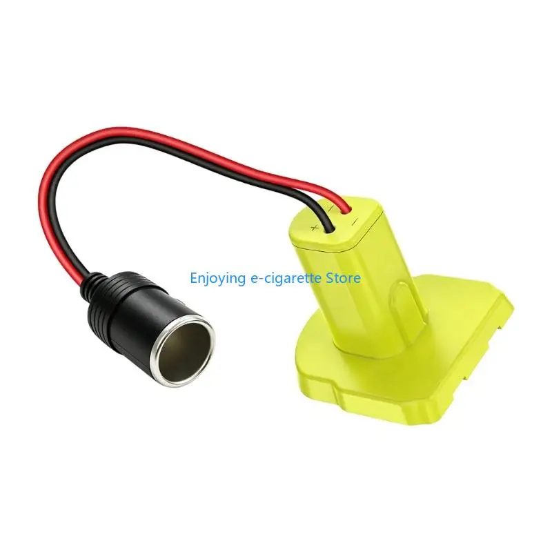 Werkzeugbatterie-Adapter auf 12-V-Buchse, für DW/MWK/RYB 18/20-V-Werkzeugbatterie, Auto-Feuerzeug-Steckdose für Lichter, Lüfter – Detail 4