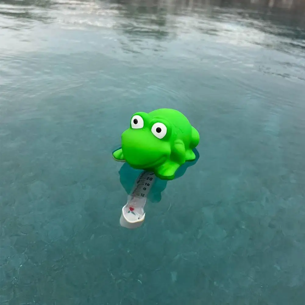 

Cute Animal-shaped Pool Thermometer Accurately Measures Water Temperature Safe Material Can Be Used As Bathtub Pool Decoration