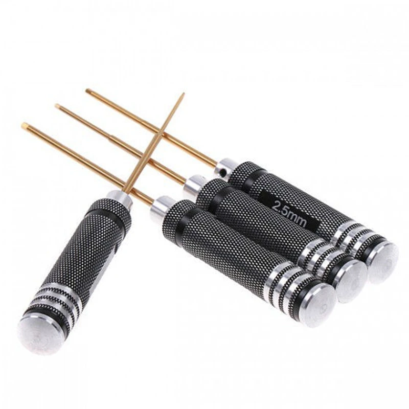 4PCS Hex Screw Driver เครื่องมือไขควงชุดสําหรับเฮลิคอปเตอร์ RC FPV Racing Drone RC Quadcopter รถชุดเครื่องมือ