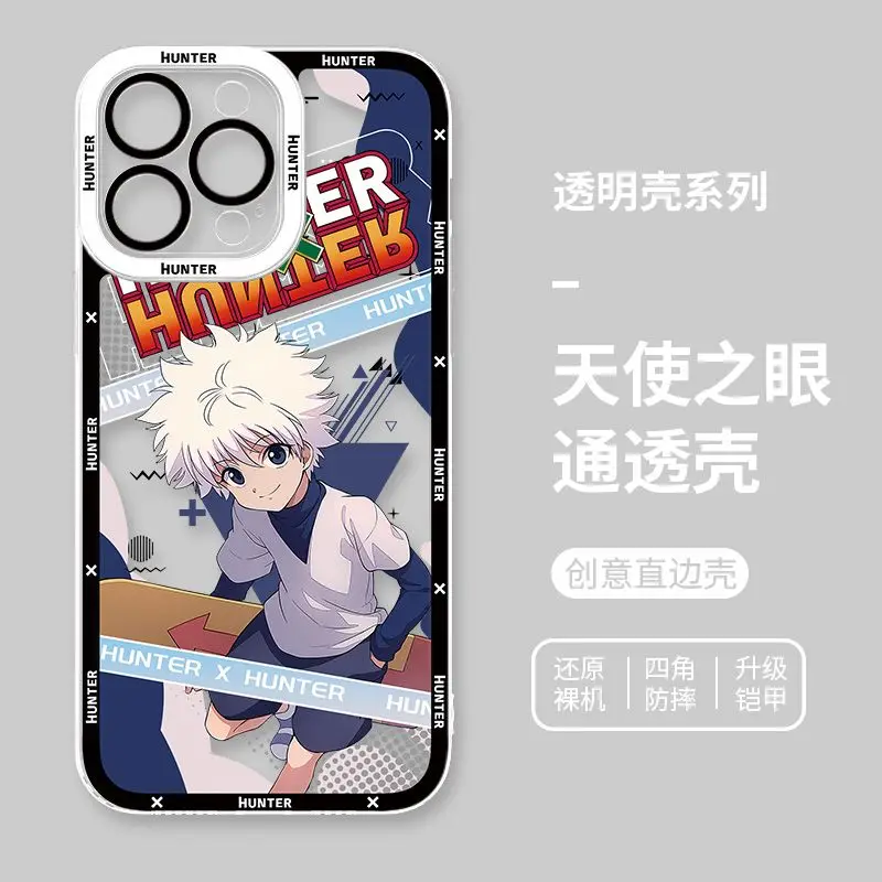 Full Time Hunter Apple 16 Phone Case Anime Cartoon iphone15promax for 12 Killua 14 Pro New XSMAX Phone Case Holiday Gift kawaii