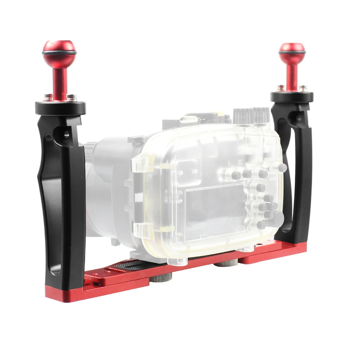 

Dual Handle Tray Stabilizer Rig Underwater Diving Extension Light Arm for GoPro 13 Canon Sony Nikon Fuji DSLR Phone Housing Case