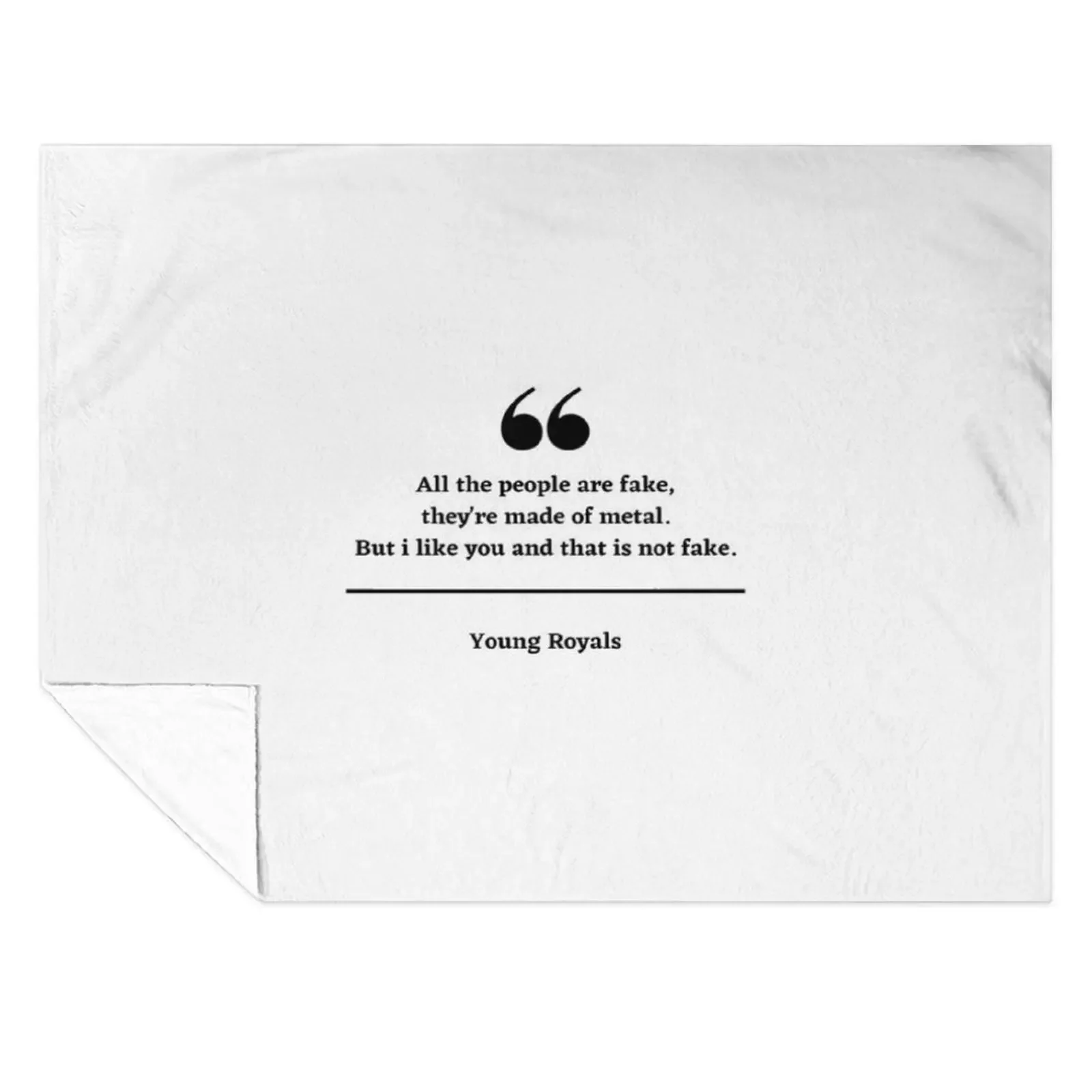 

Young Royals - Funny Young Royals Quotes Throw Blanket Personalized Gift blankets and throws Furrys Soft Blankets