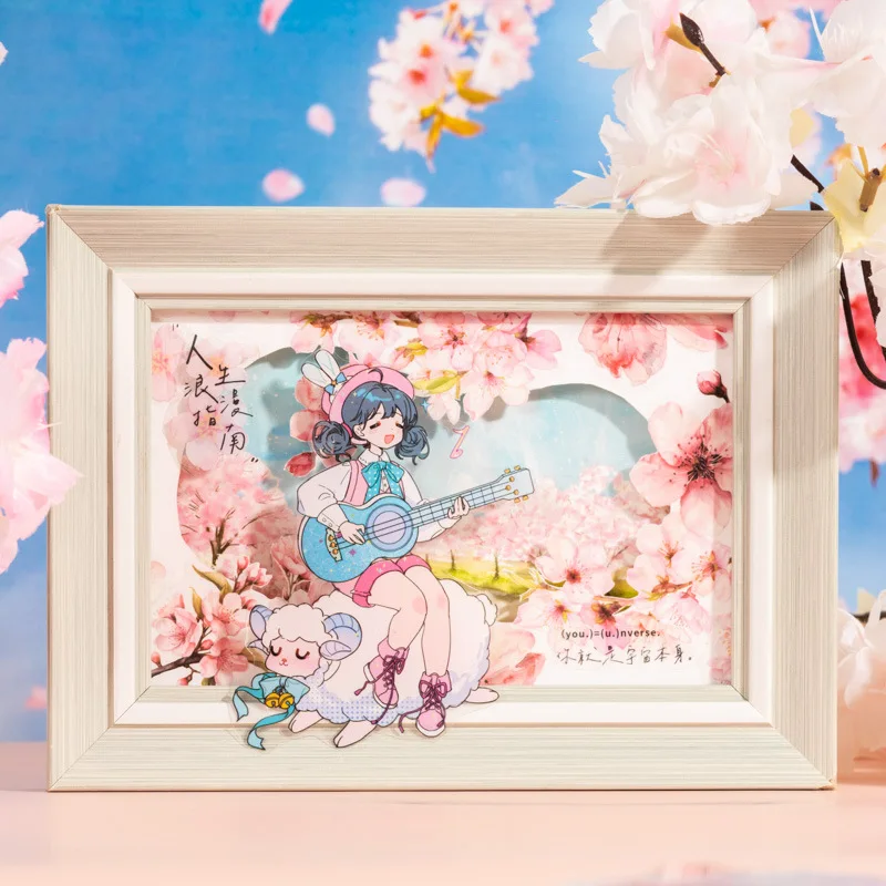 20Sheets Cherry Blossom Sticker Encounter paper Blossom Rain Arts Package Crafts material stickers Crafts Scrapbooking 162*110mm image 5