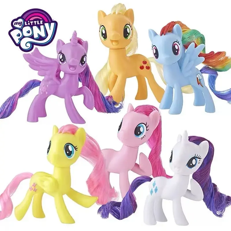 Hasbro My Little Pony Twilight Sparkle Applejack Rainbow Dash Princess Celestia Action Figure Collection Model Doll For Kid Gift