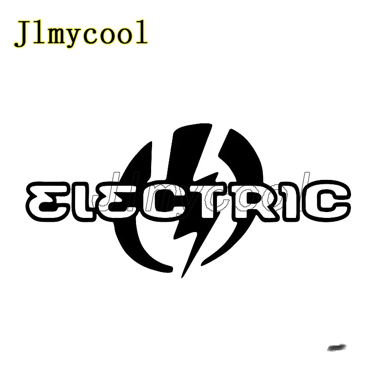 16.6cm*7.9cm Delicate Feature Design Letters Combined With Lightning ELECTRIC Vinyl Car Sticker Unusual Decal Stickers