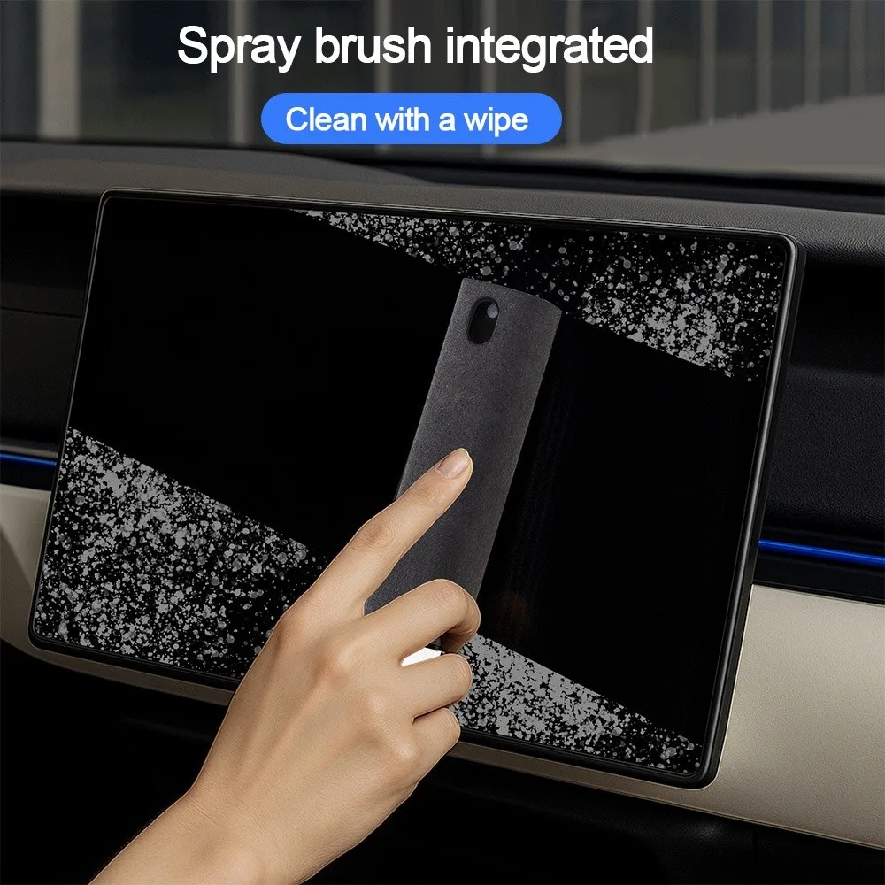 2 in 1 Mobile Phone Screen Cleaner Microfiber Cloth Brush Included Screen Dust Remover Dust Remover Tool Portable Screen Cleaner
